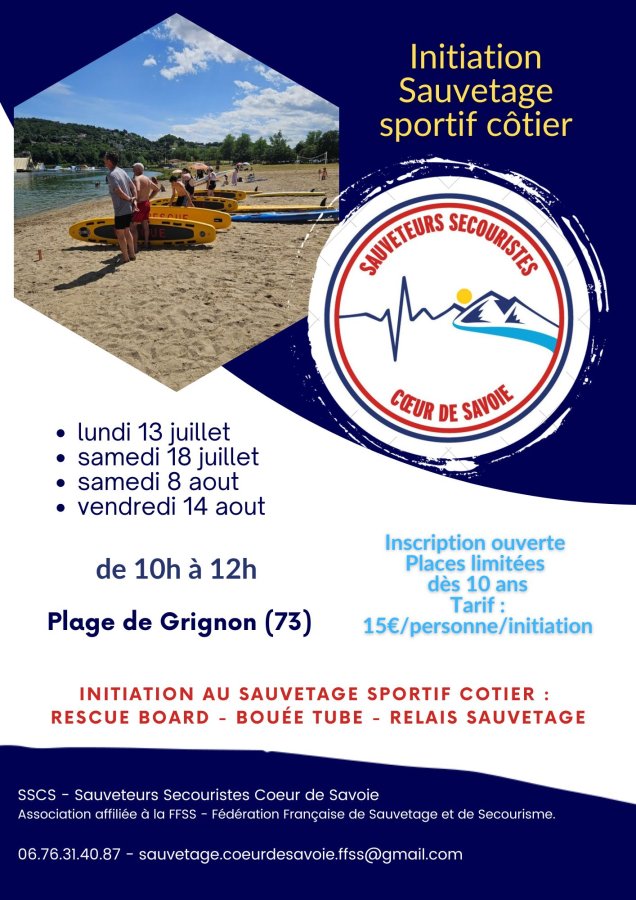 flyer initiation sauvetage grignon